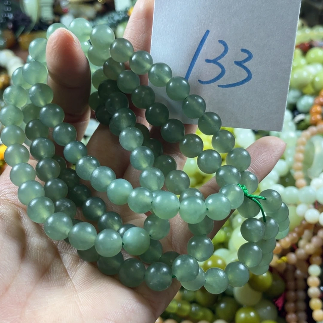 蛇纹石玉未镶嵌手链