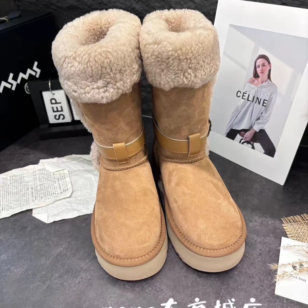 玛莎玛索冬季休闲百搭雪地靴
