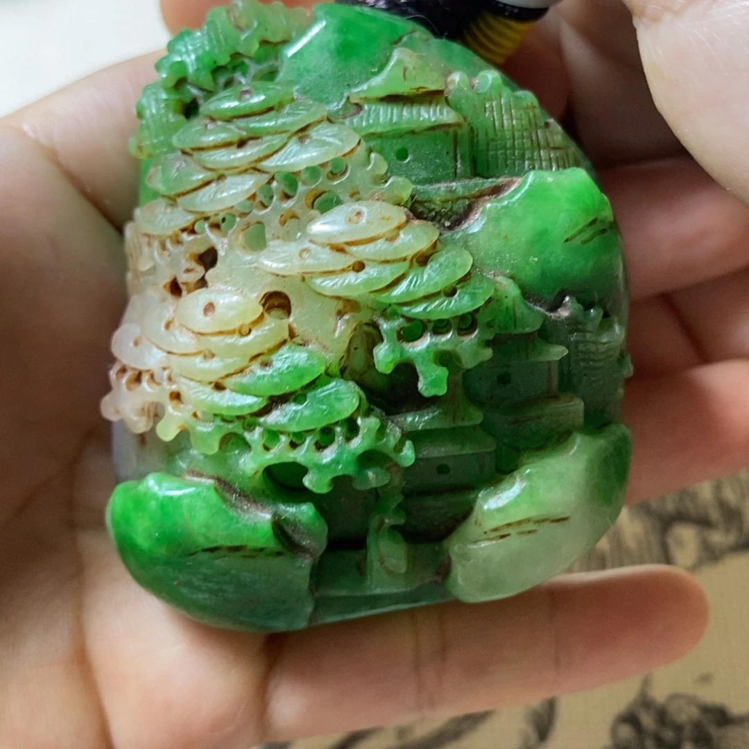 吊坠白玉菩提摆件