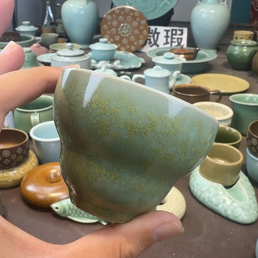龙泉青瓷茶具微瑕