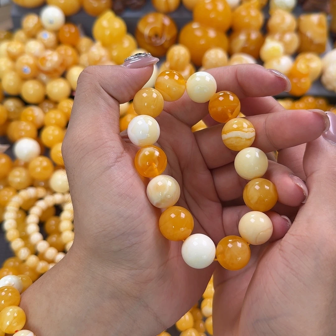 蜜蜡未镶嵌珠宝奇石15mm