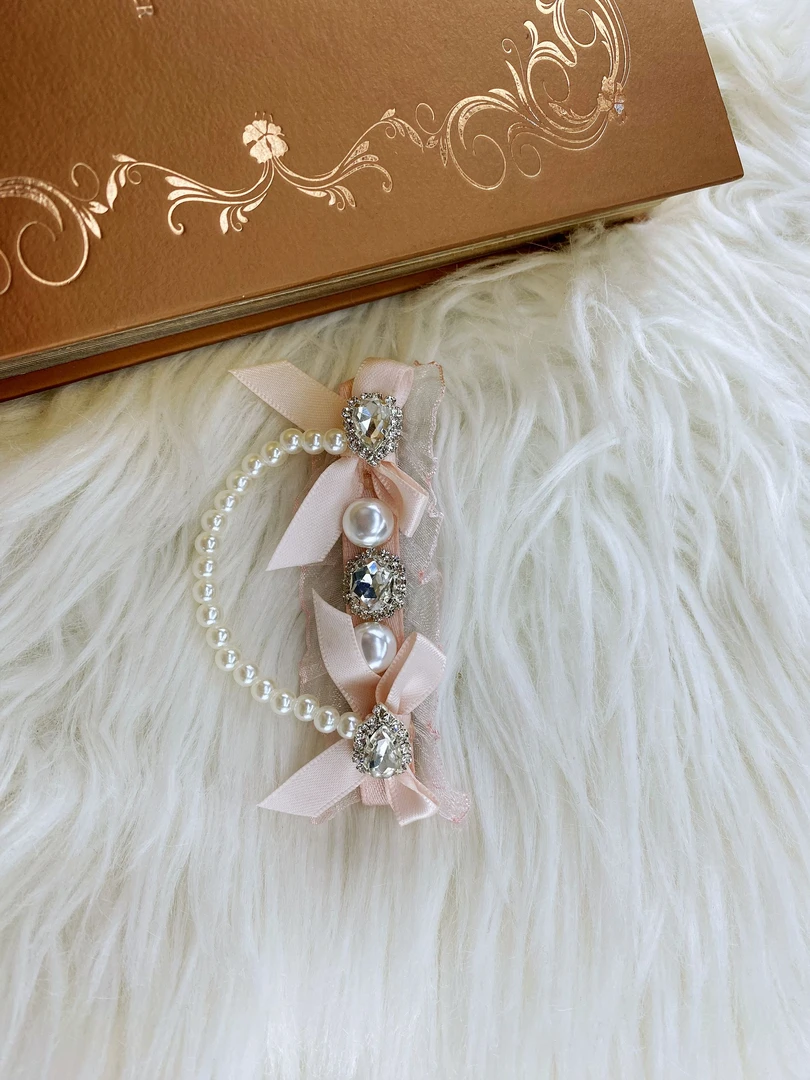 【边夹对对碰】韩系甜美重工发夹网红手工边夹清新百搭  默认代拆