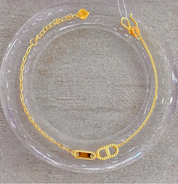 足金小猪鼻子手链