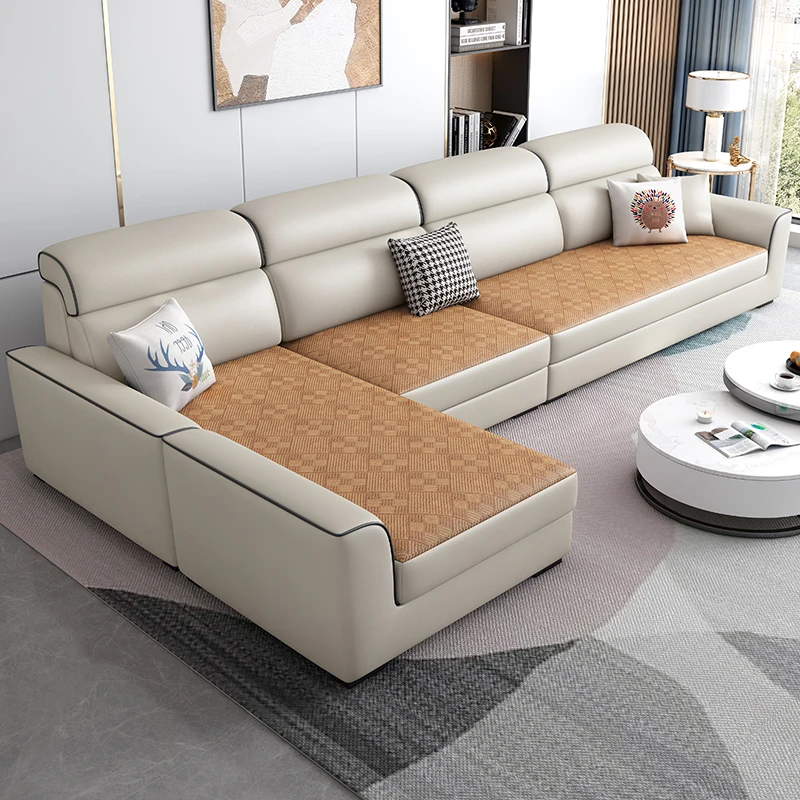 2025新款凉席冬夏两用布艺沙发客厅小户型简约现代租房科技布009