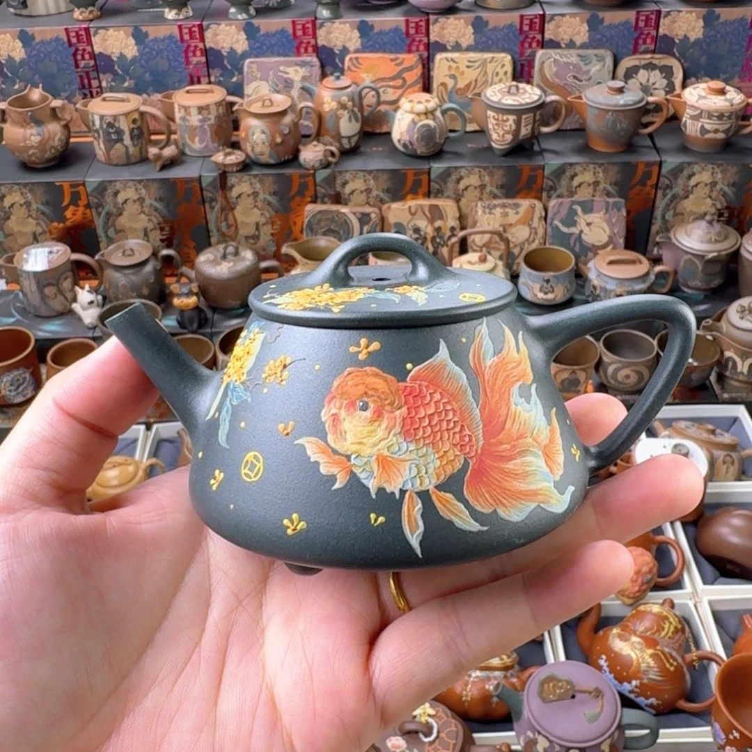 茶壶紫砂150cc原矿精工半手