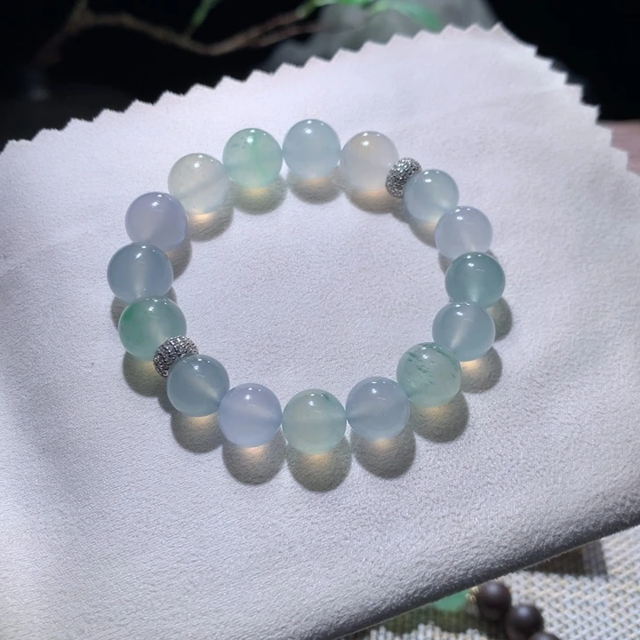 翡翠散珠清新自然珠串卡10-11