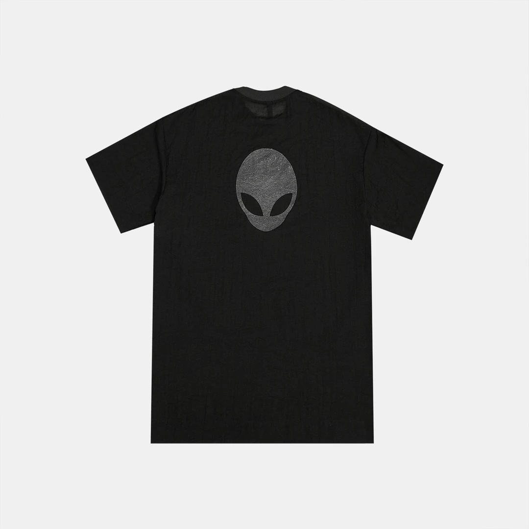 ZHUZHENFEI黑色百搭直筒简约显瘦短袖连衣裙Z352186