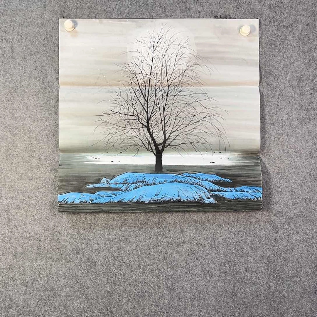 国画687 花鸟在此处飞翔了数千