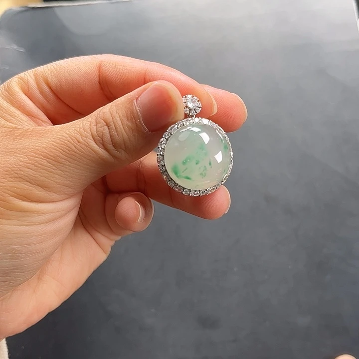 石英质玉未镶嵌吊坠(不含链)
