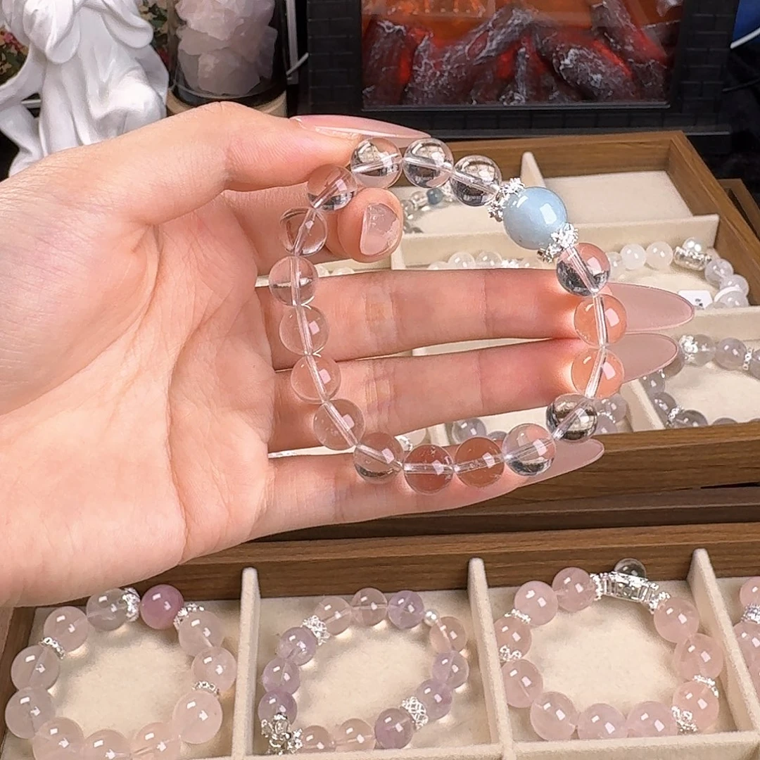 水晶手链未镶嵌白水晶