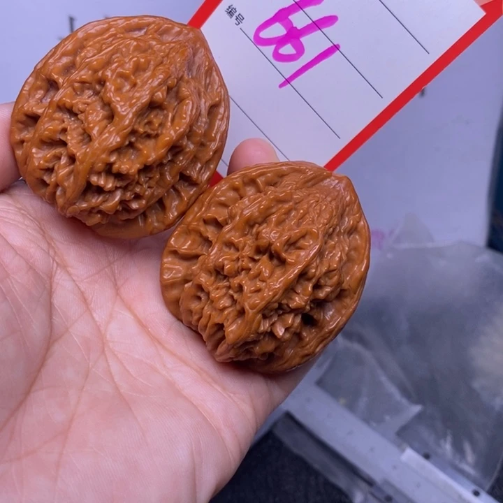 把件文玩核桃661，42虎头