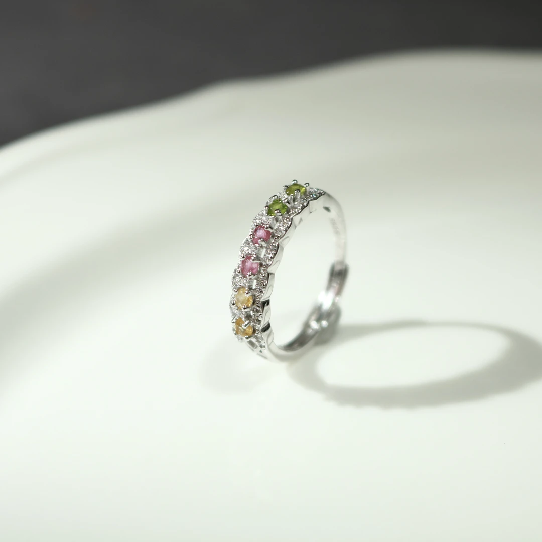 凰一品 碧玺戒指s925