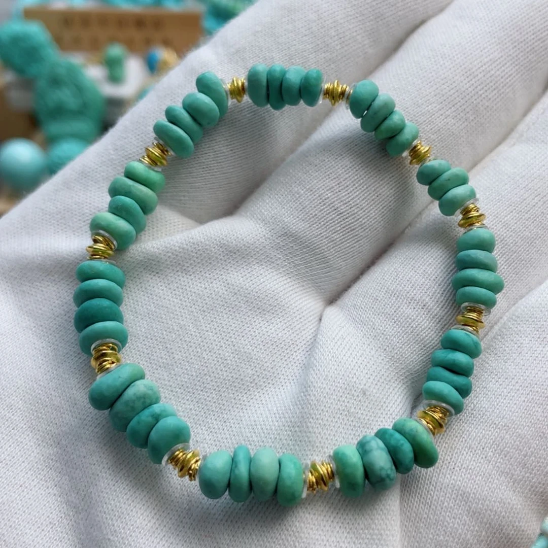 绿松石珠宝奇石18K金镶嵌