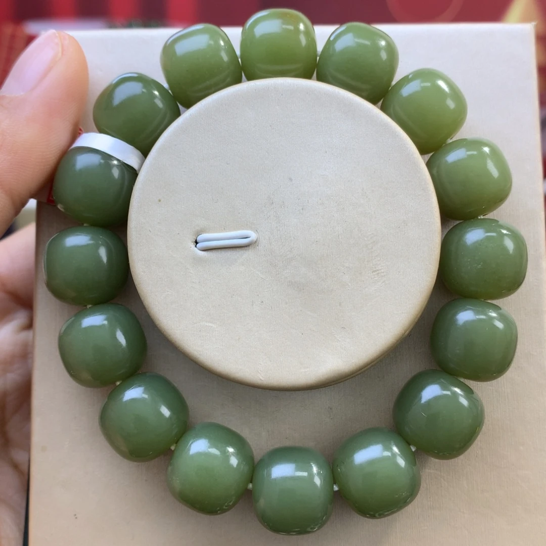 和田玉未镶嵌手链