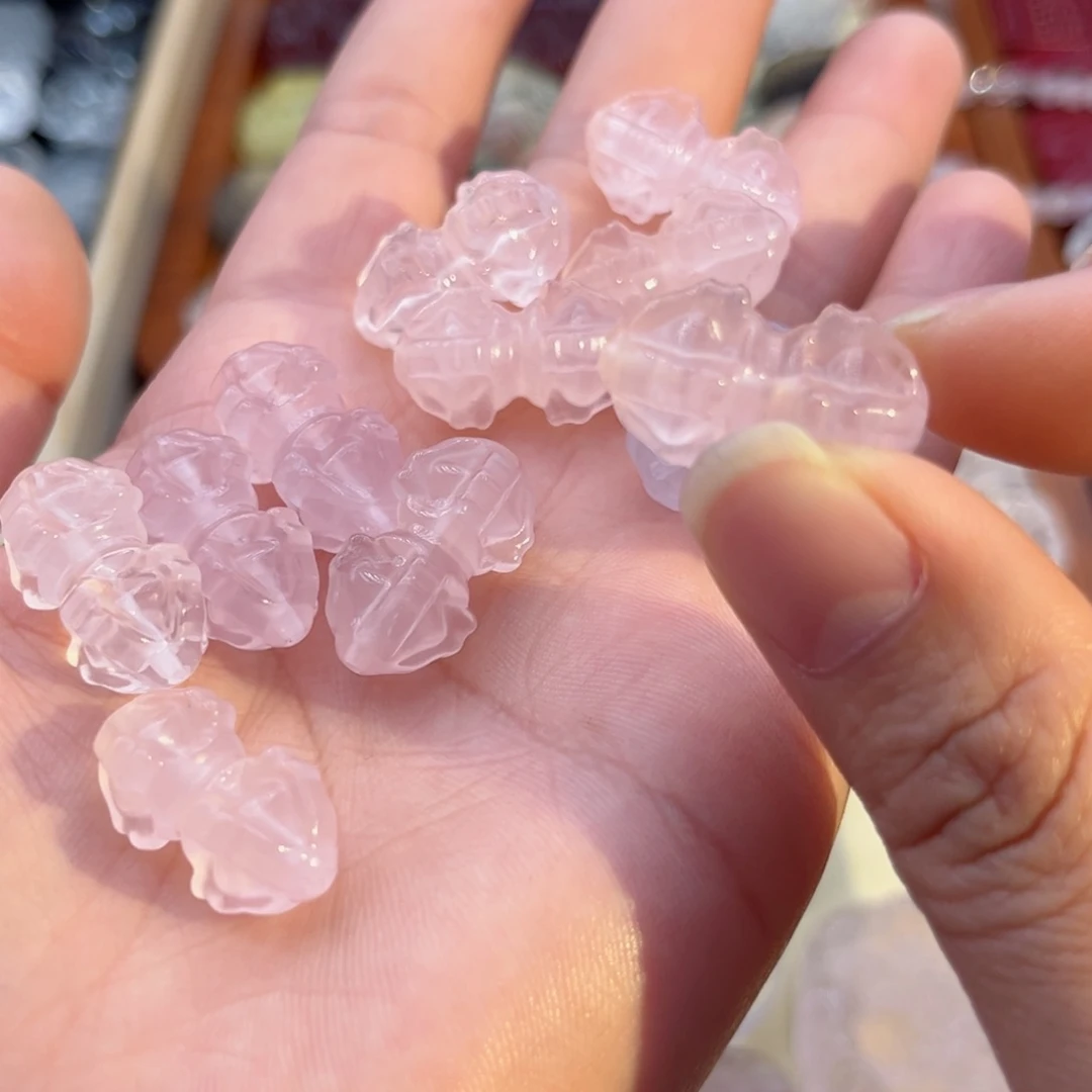 水晶颈饰未镶嵌粉水杵44