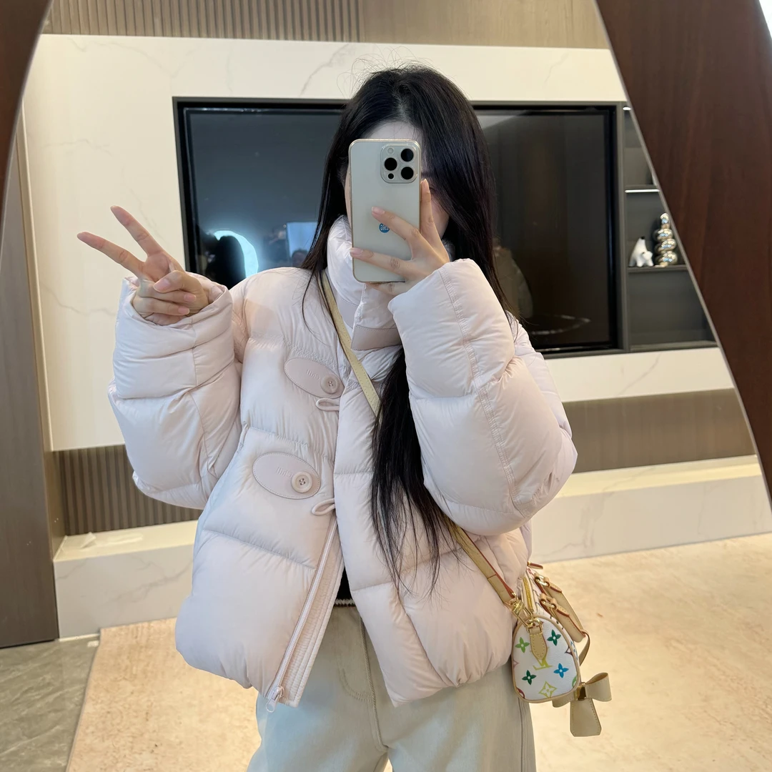 宿慕SUMU小暖包韩系时尚90白鸭绒冬季新款纯色休闲百搭保暖羽绒服