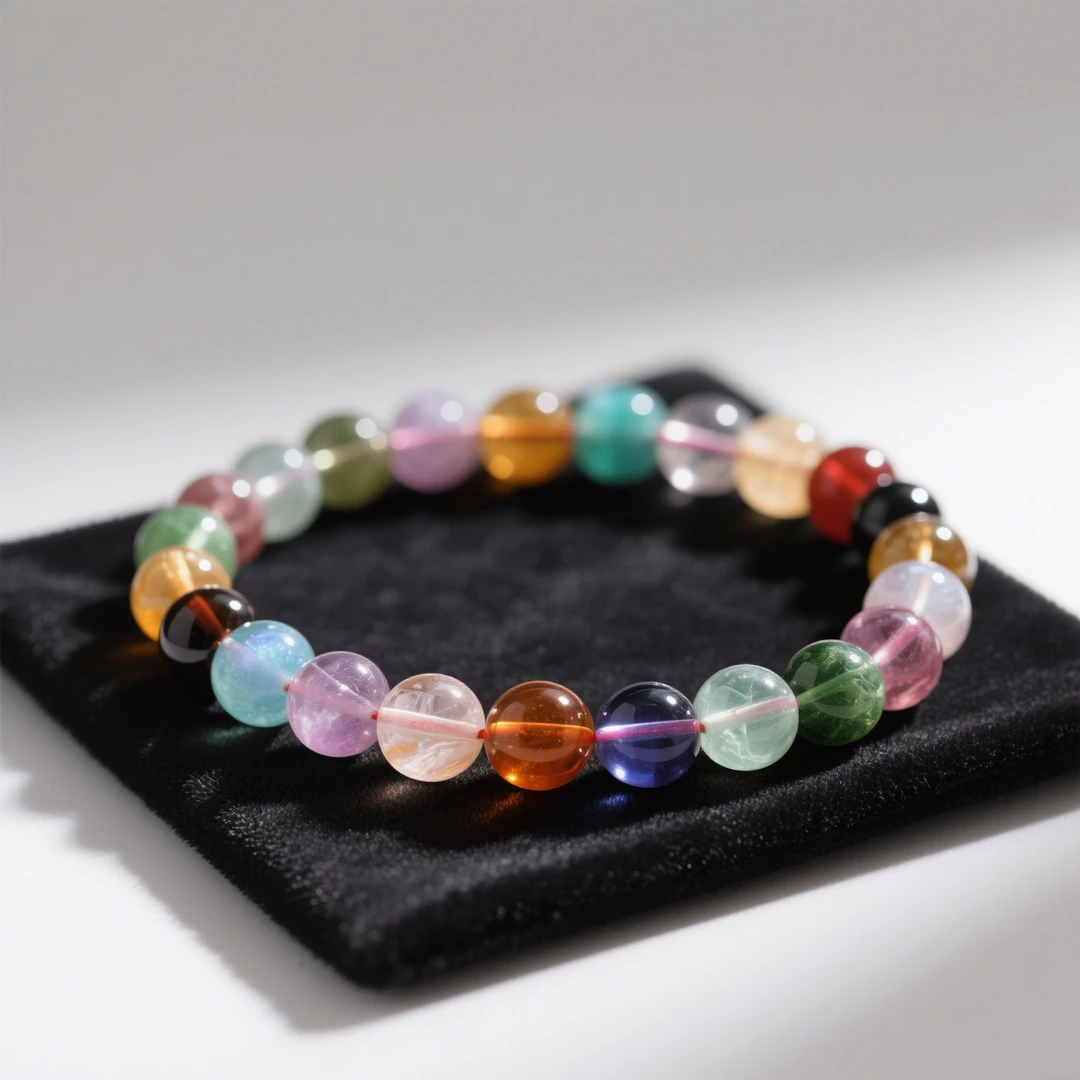 天然水晶手串【直播间拆】多宝水晶大珠子，一单一拆，水晶对对碰