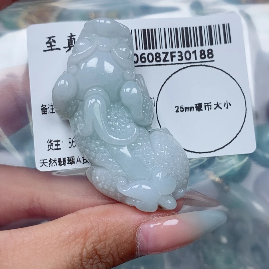 翡翠未镶嵌吊坠(赠链)