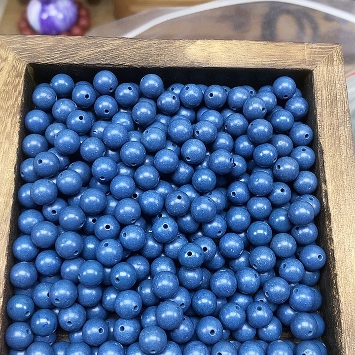 龙涎靛蓝香0.8天然中药材合香珠120颗打底微瑕