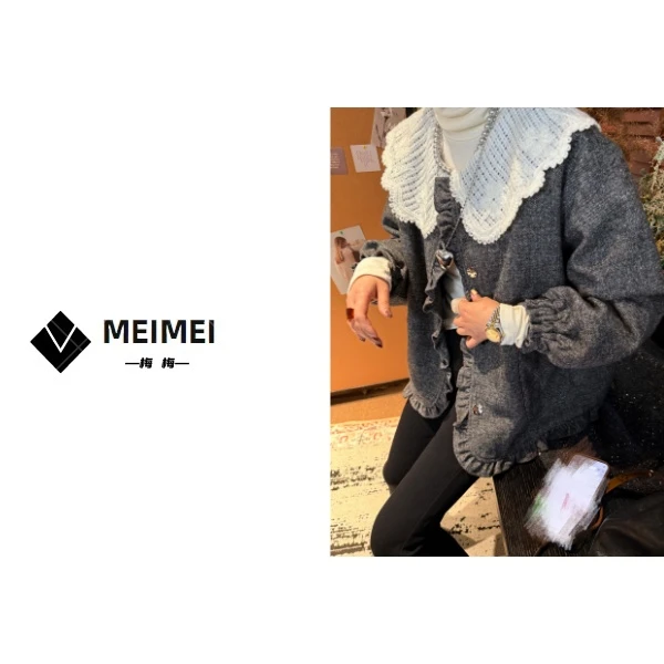 XMM.《大翻领羽绒服》秋冬新款时尚百搭洋气休闲小众翻领保暖羽绒服