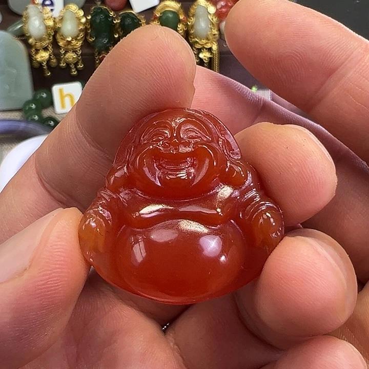 未镶嵌颈饰玛瑙/玉髓佛公