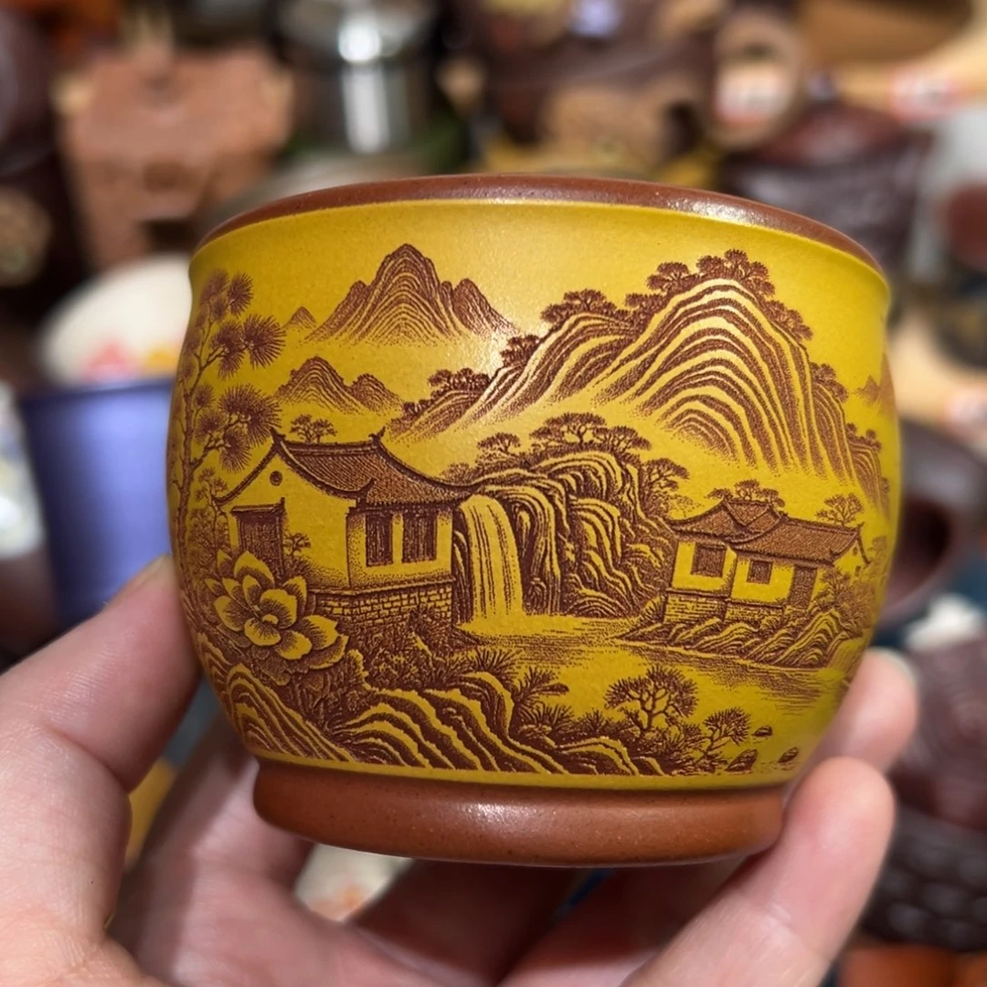 茶杯紫砂宜兴紫砂主人杯