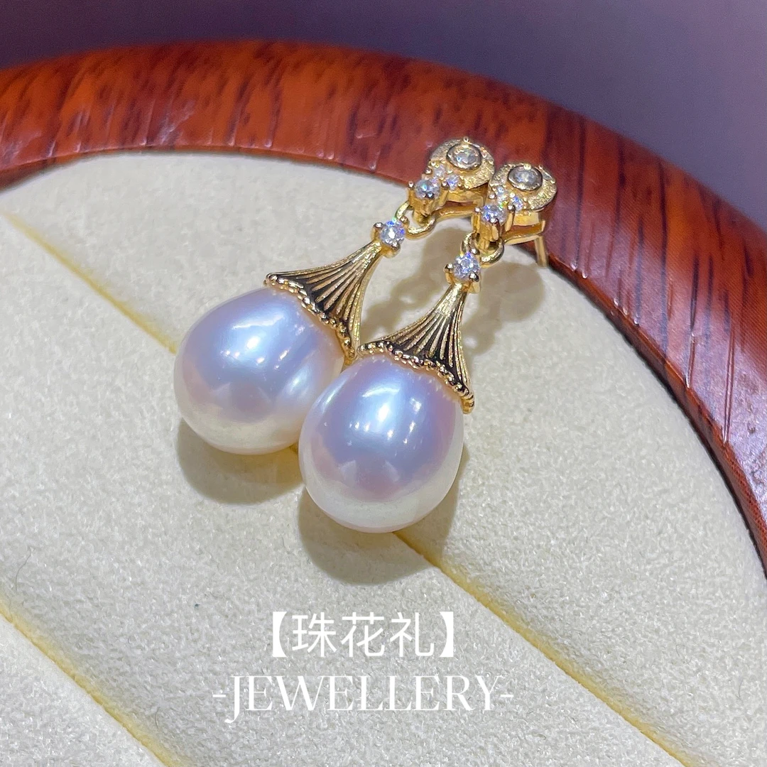 925银耳饰 【珠花礼】拉丝工艺花伞耳坠