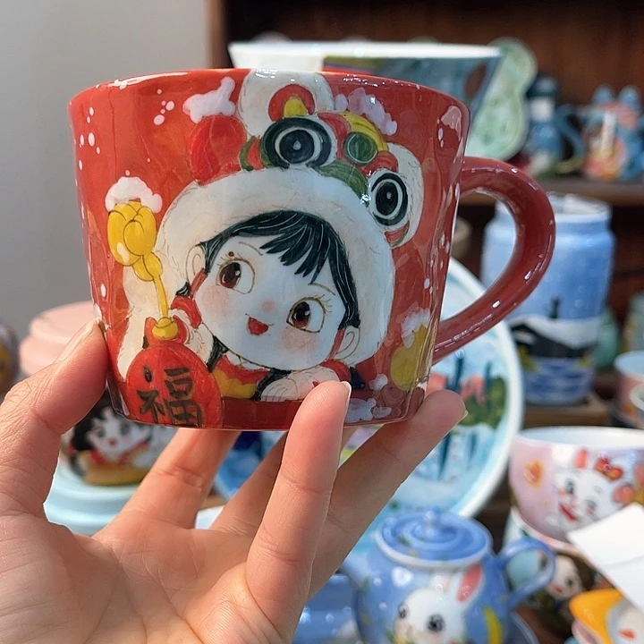 陶景德镇釉下手绘陶瓷