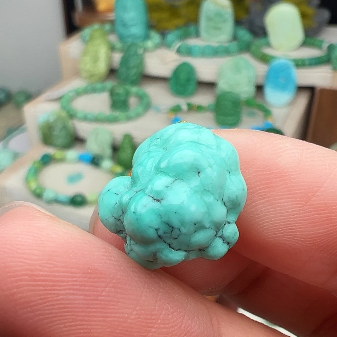 绿松石未镶嵌主播万珍