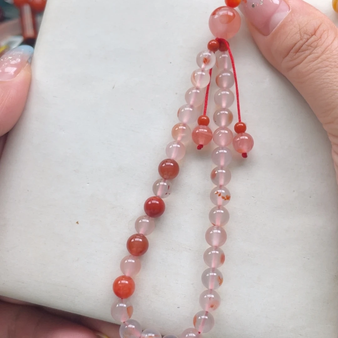 南红玛瑙未镶嵌开播福利川料南红满肉手工编织手机挂
