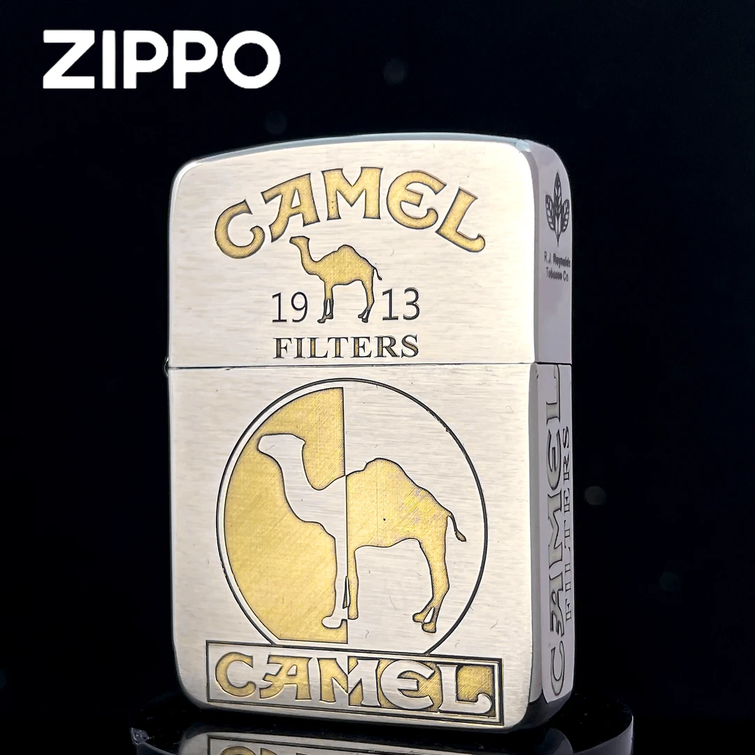 ZIPPO打火机正品/1941金冰双色骆驼双面雕刻【阿明】DYJ1
