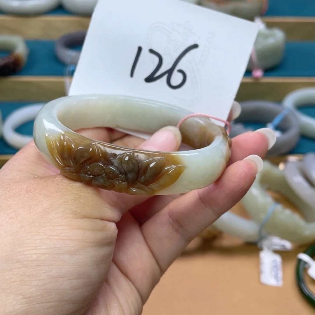 未镶嵌手镯和田玉圈口57
