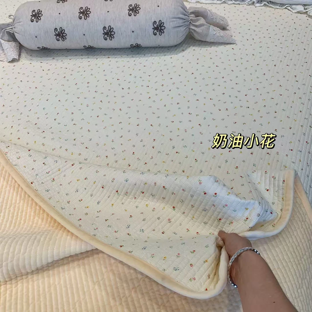 本世家纺 【秋冬新品】棉绒床盖全棉宝宝绒保暖绗缝床盖双面可机洗