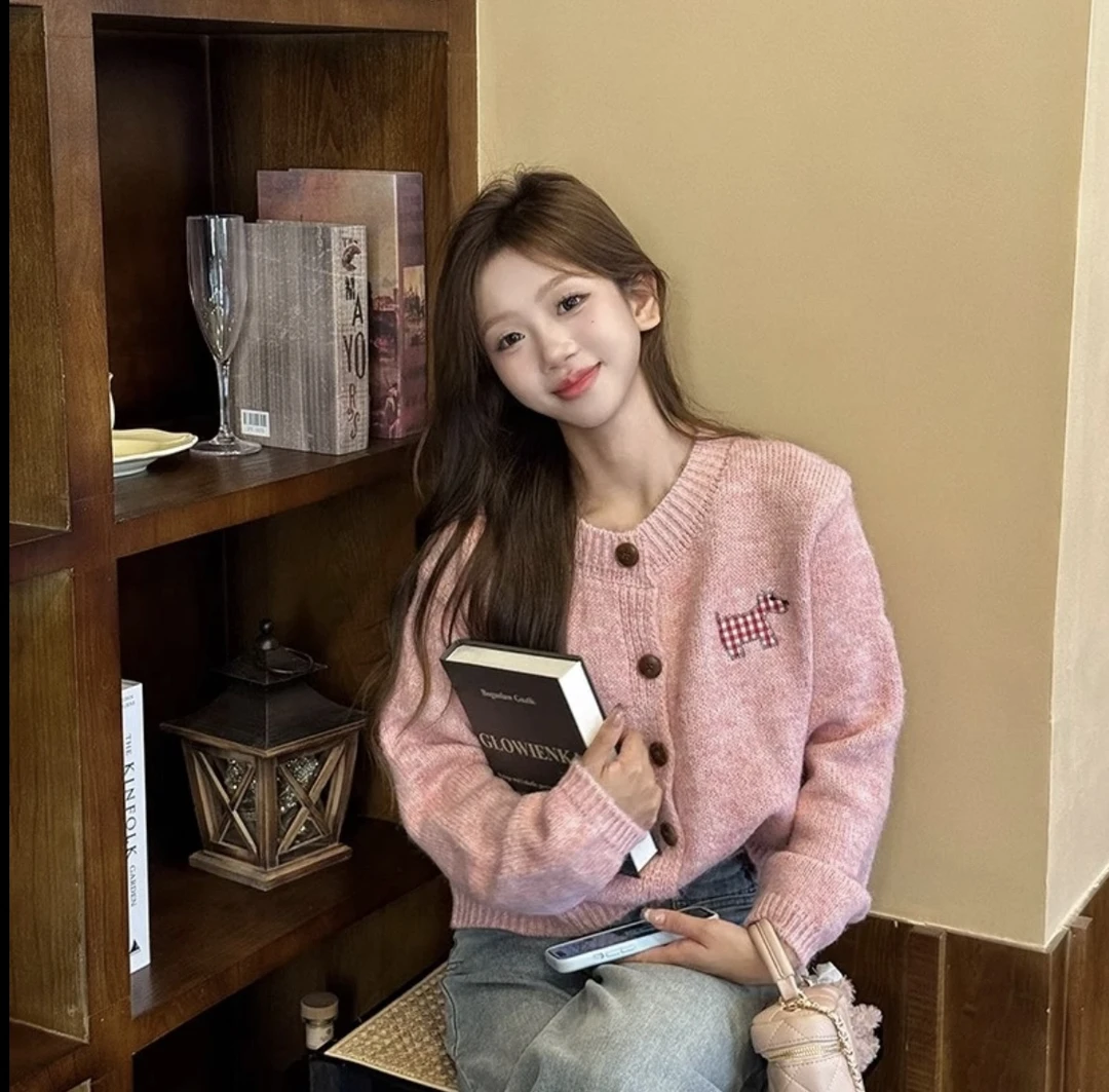 2025年新款春装多巴胺活泼元气少女清新甜美气质针织毛衣合集