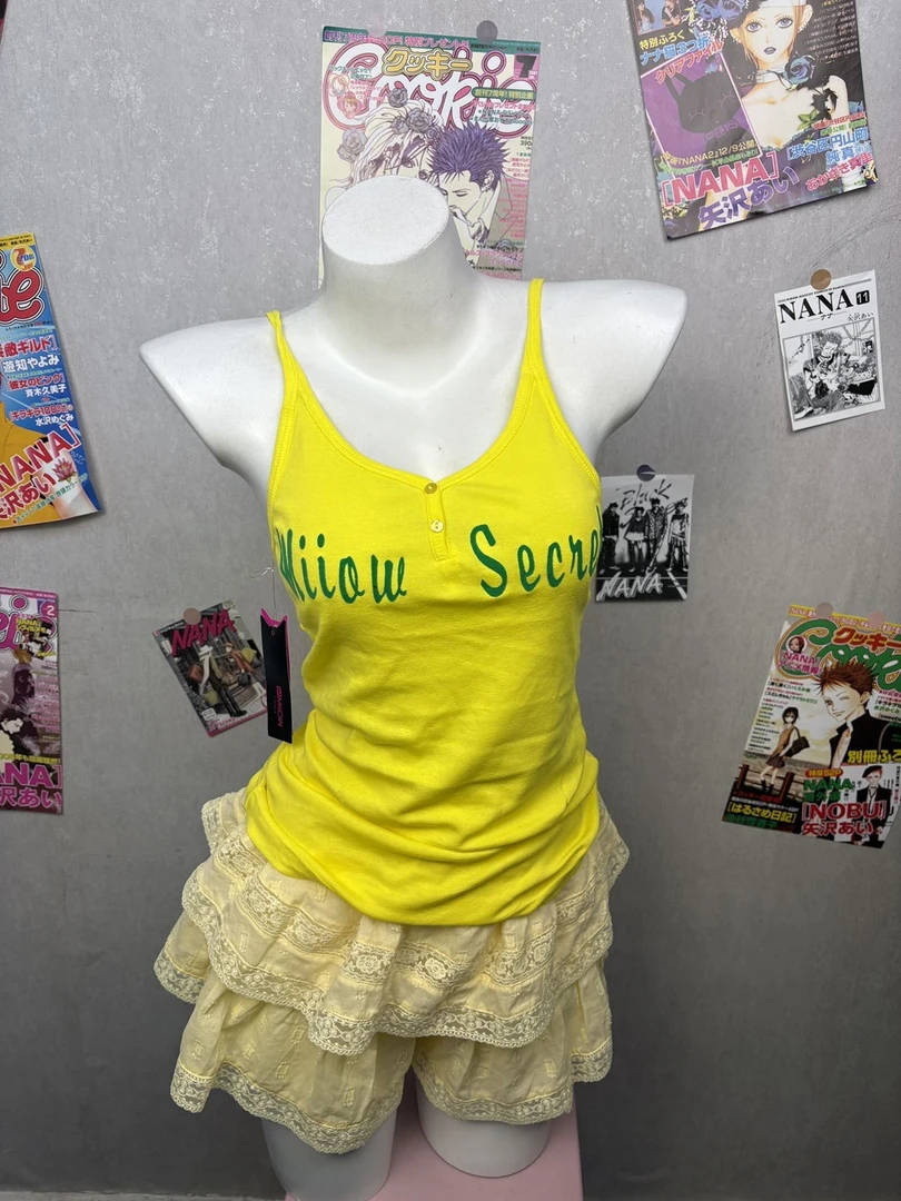 多巴胺夏日吊带，肩带可调节