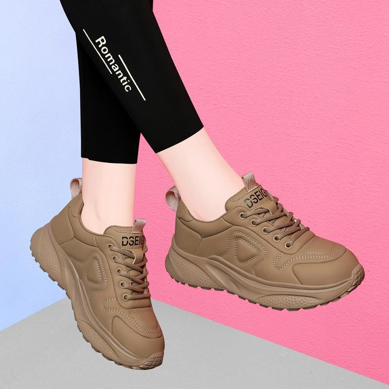 【JTG&SHOES 官方】质感黑色运动鞋女2025年春夏季新款防水休闲旅