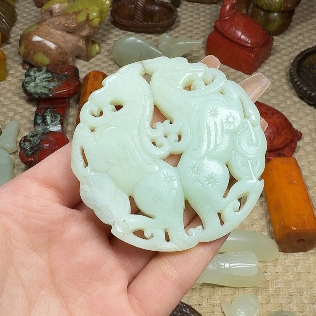 白玉菩提吊坠挂件