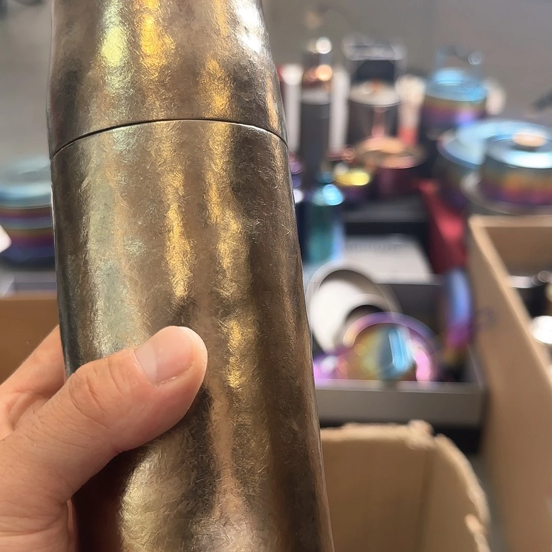 纯钛不保温保温杯一个金