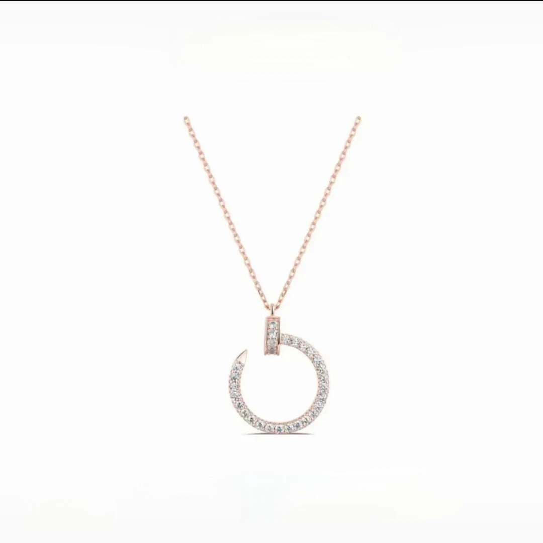 1576/18K金镶嵌钉子项链