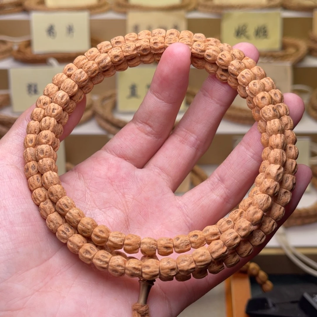 手串柏香籽/百香籽黄油皮 多棱鬼脸6.4 微脏鬼脸