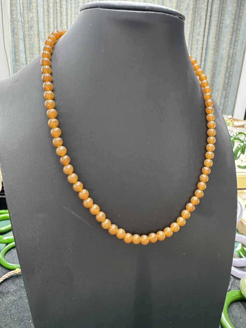 天然新疆金山黄金塘项链6+发货多样性