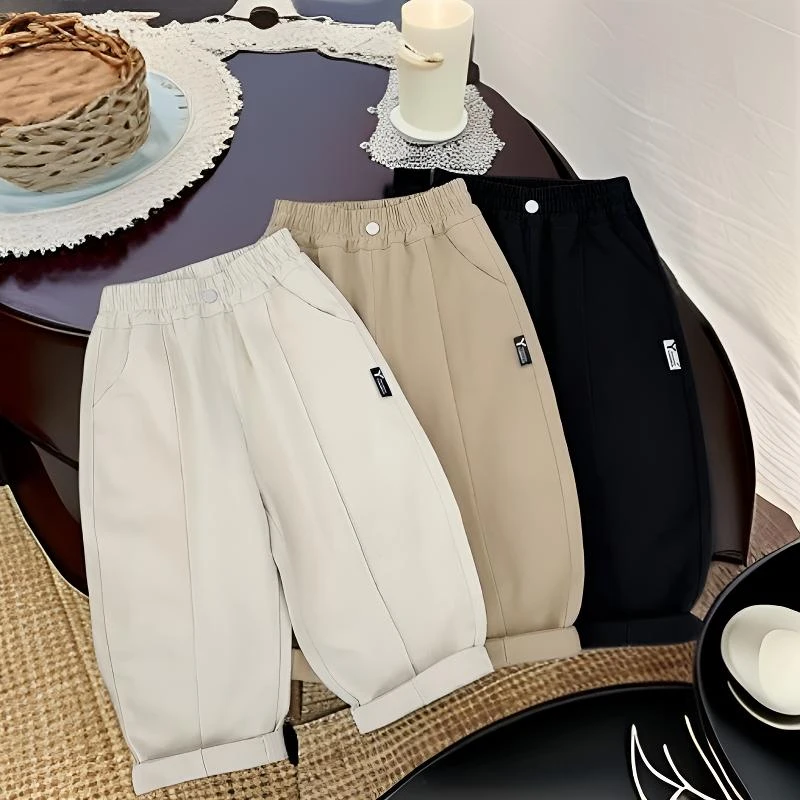 【校园裤王】儿童休闲裤春秋款百搭长裤男女中小童萝卜裤秋季纯棉裤