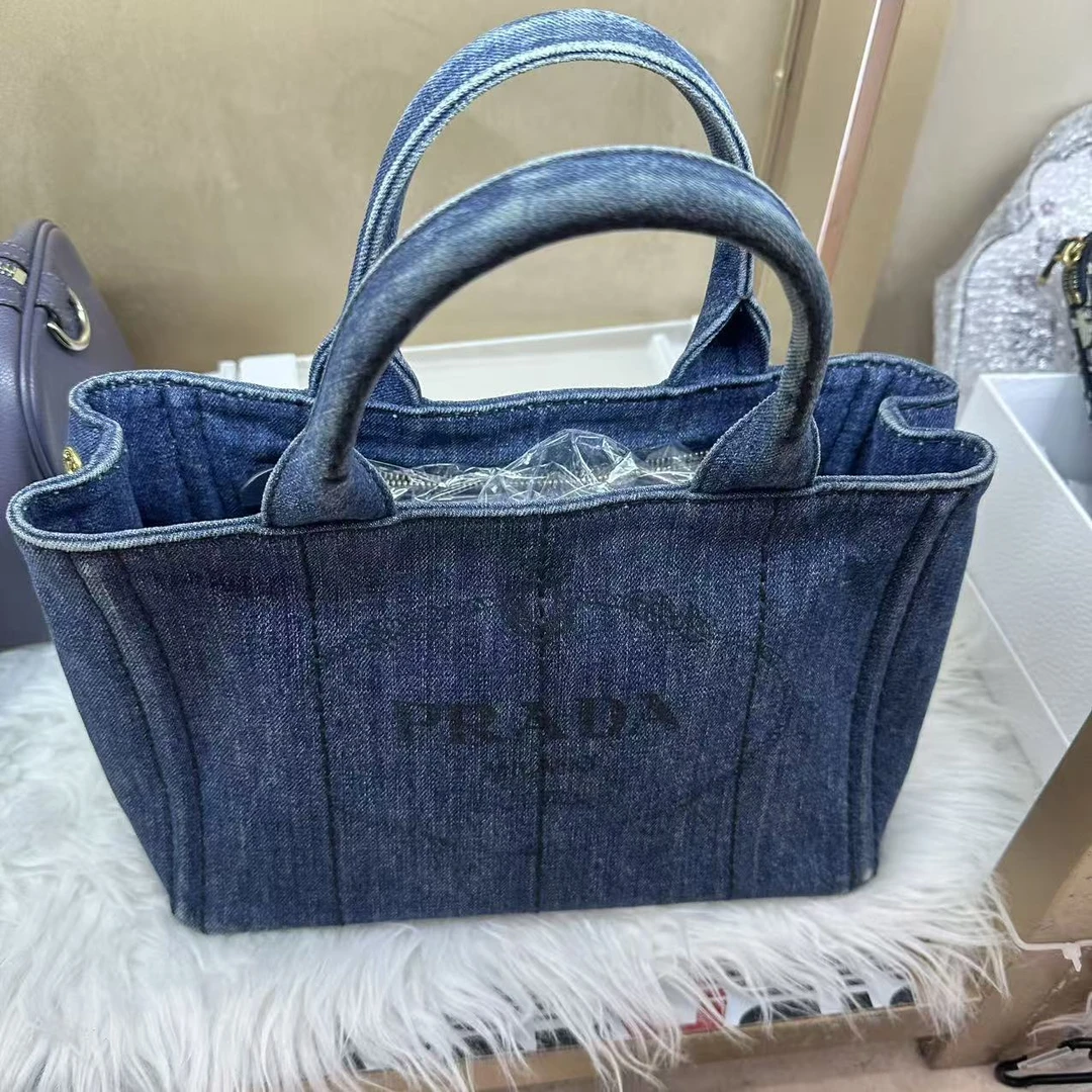 95新 Prada/普拉达 普拉达牛仔沙滩包  xd
