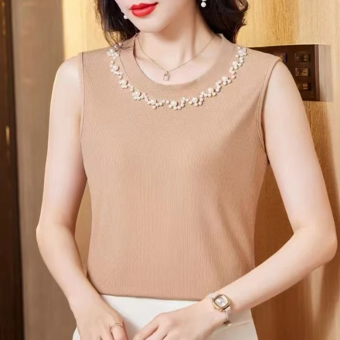 背心女白色无袖打底衫内搭洋气时尚百搭夏季显瘦