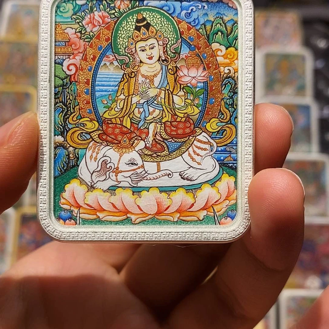 吊坠?我唐卡艺术学唐卡艺术