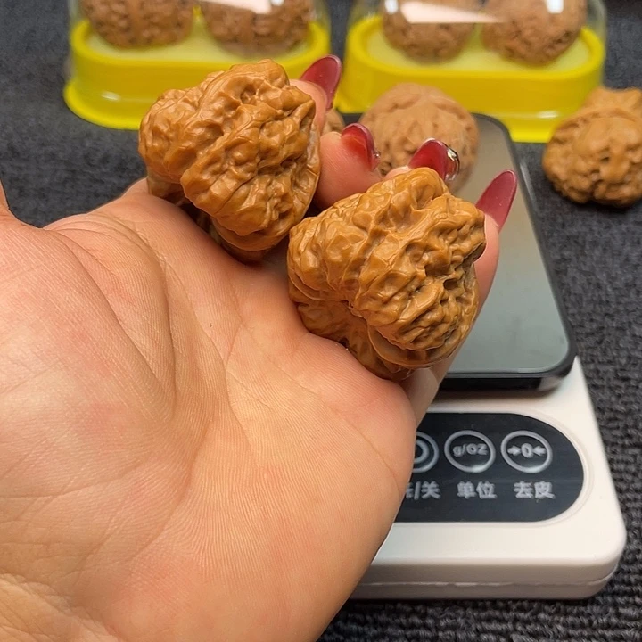 核桃39尺三角蛙文玩核桃