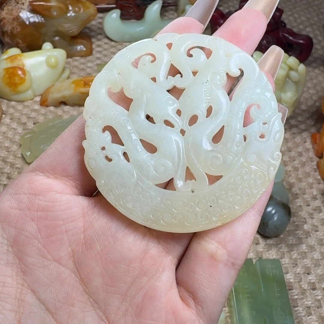 吊坠白玉菩提挂件