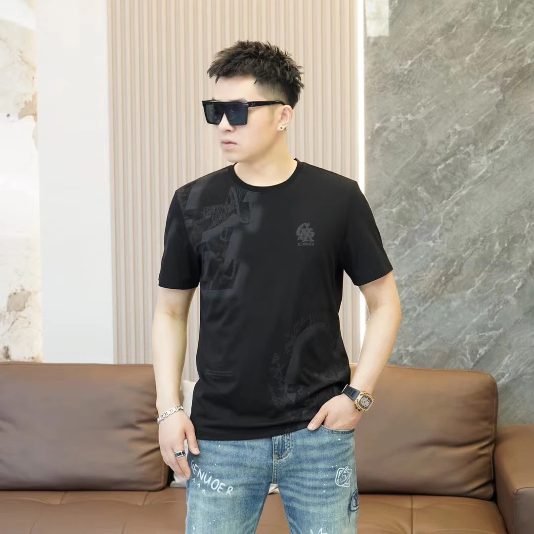 戈诺尔男装夏季短袖时尚潮流百搭高端帅气高品质修身