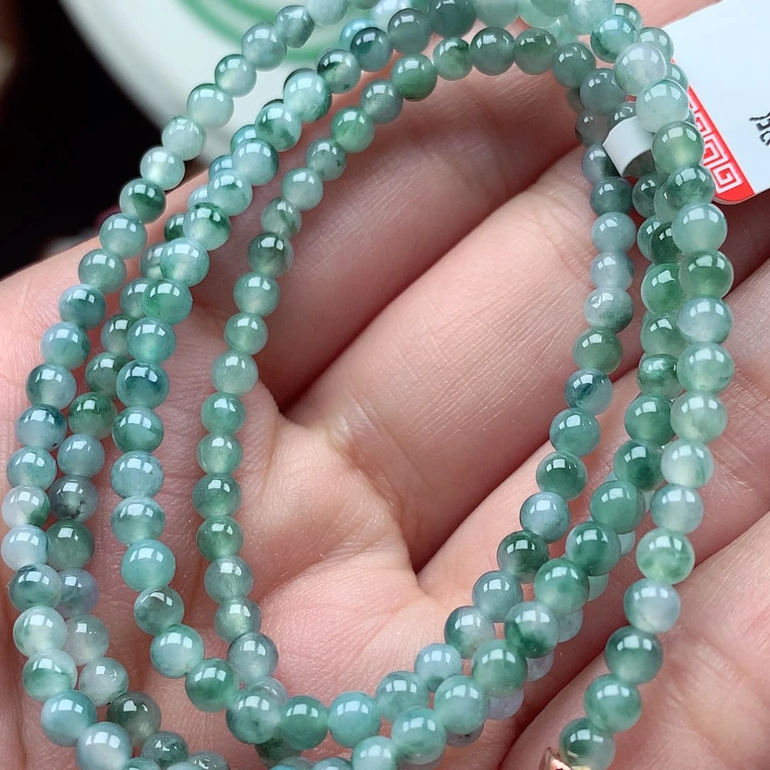 翡翠未镶嵌毛衣链翡翠