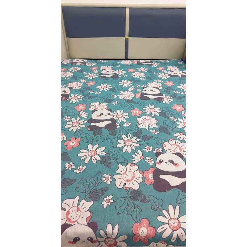 纯棉纱布盖毯--花园熊猫